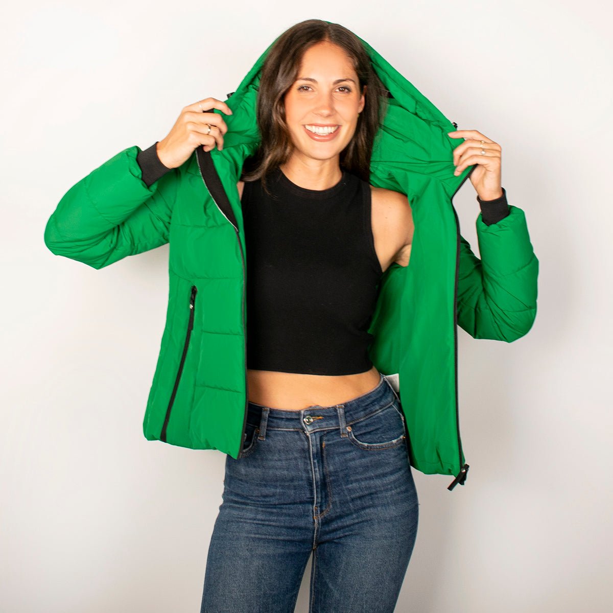 Chamarra Para Mujer Capitonada Con Gorro Greenlander - The Original Greenlander