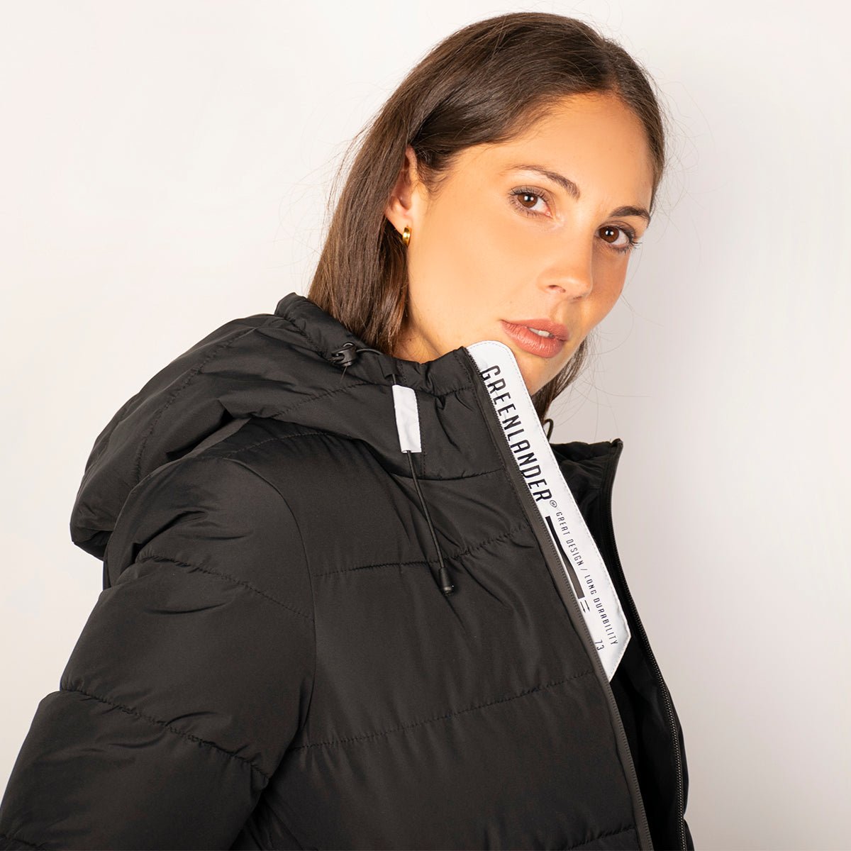 Chamarra Para Mujer Capitonada Con Gorro Greenlander - The Original Greenlander