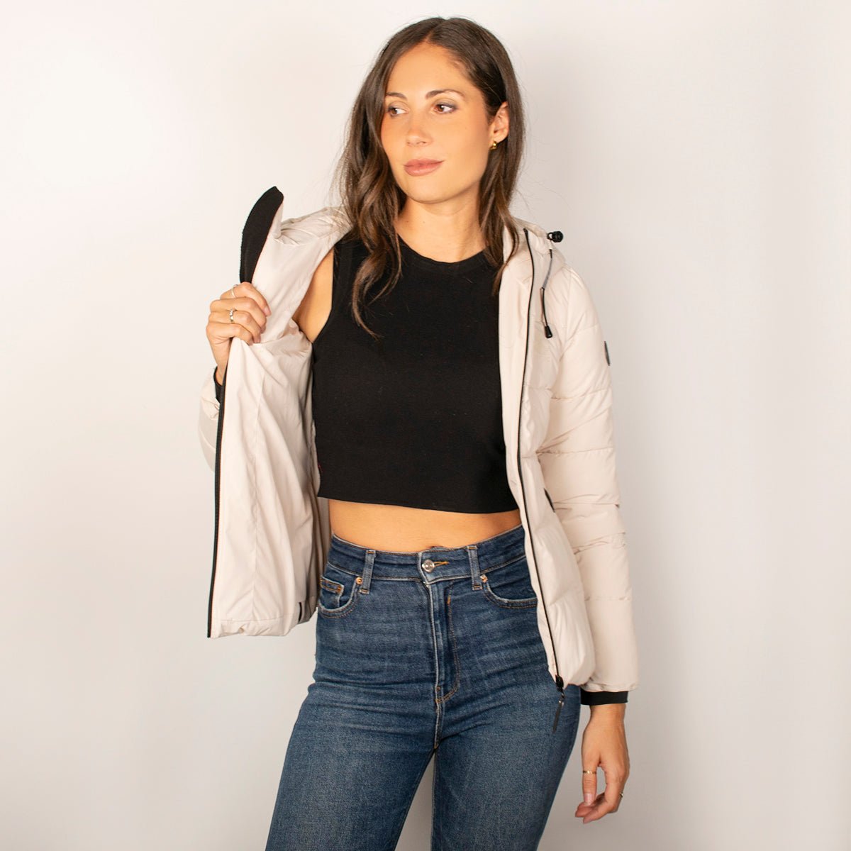 Chamarra Para Mujer Capitonada Con Gorro Greenlander - The Original Greenlander