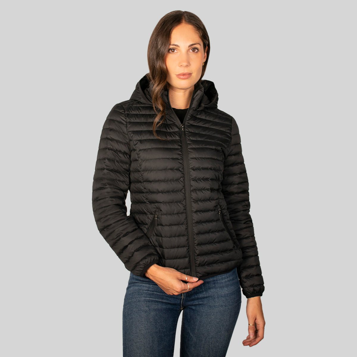Chamarra Para Mujer Capitonada Con Gorro - The Original Greenlander