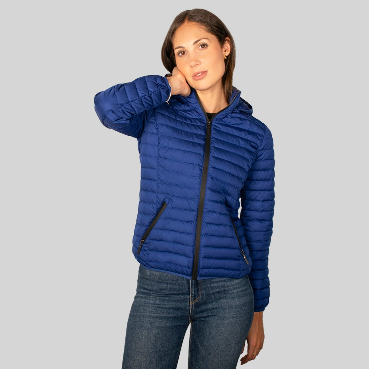 Chamarra Para Mujer Capitonada Con Gorro - The Original Greenlander