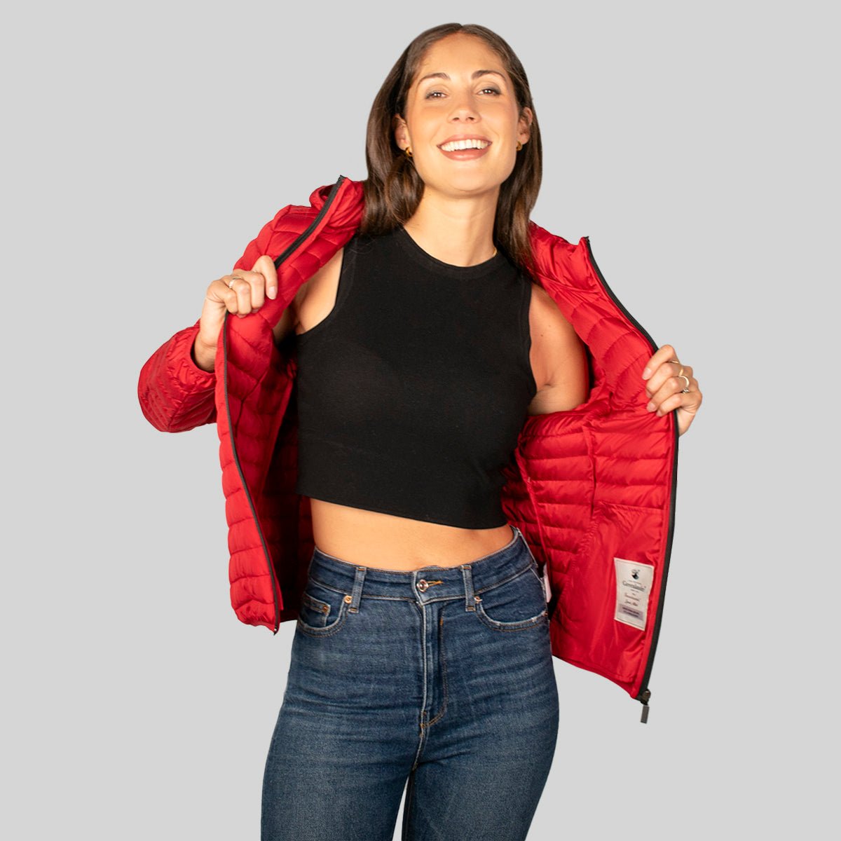 Chamarra Para Mujer Capitonada Con Gorro - The Original Greenlander