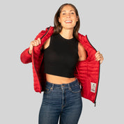 Chamarra Para Mujer Capitonada Con Gorro - The Original Greenlander