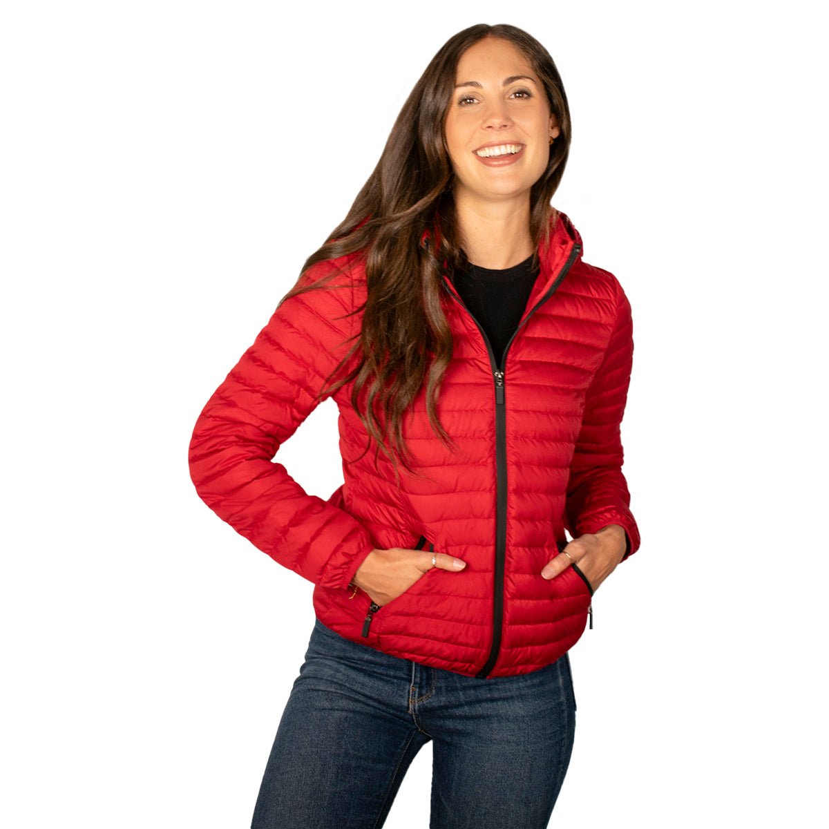 Chamarra Para Mujer Capitonada Con Gorro - The Original Greenlander
