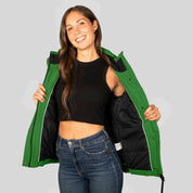 Chamarra Para Mujer Chubasquera Rompevientos Con Gorro Fijo y Cierres Waterproof - Greenlander