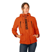 Chamarra Para Mujer Chubasquera Rompevientos Con Gorro Fijo y Cierres Waterproof - Greenlander