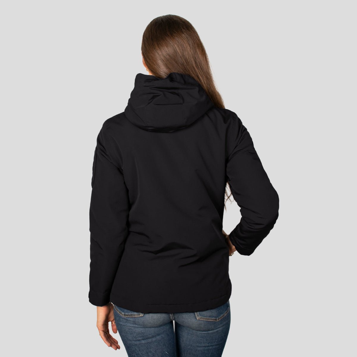 Chamarra Para Mujer Chubasquera Rompevientos Con Gorro Fijo y Cierres Waterproof - The Original Greenlander