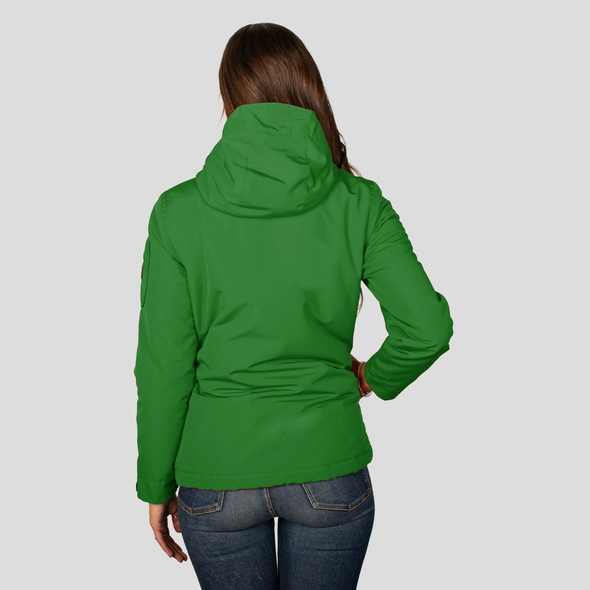 Chamarra Para Mujer Chubasquera Rompevientos Con Gorro Fijo y Cierres Waterproof - The Original Greenlander