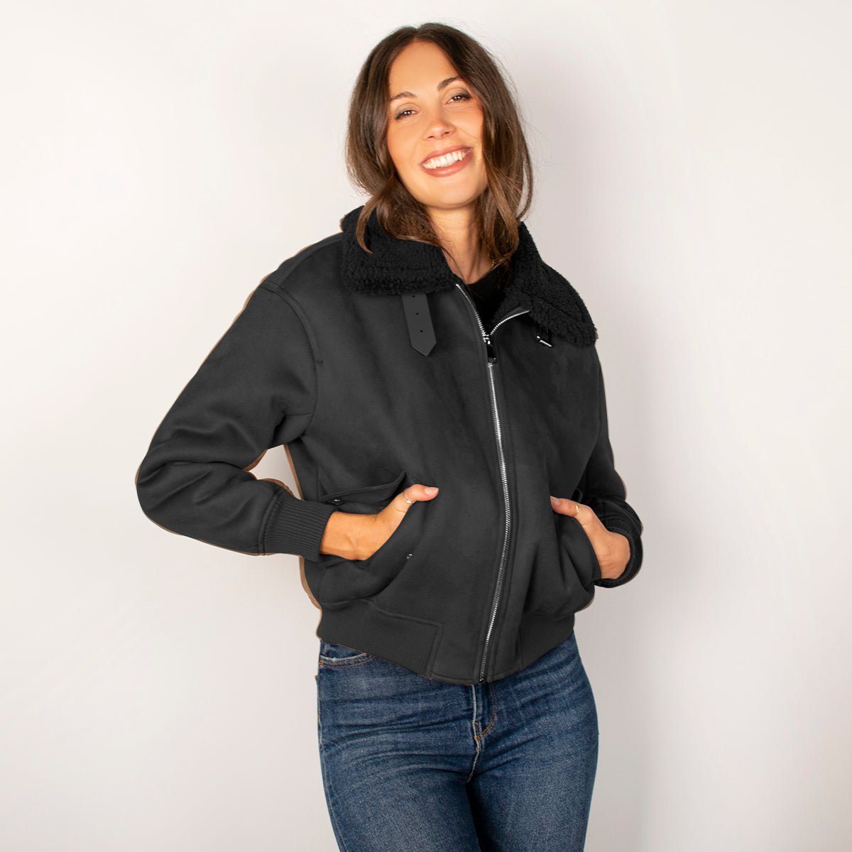 Chamarra Para Mujer De Gamuza Con Forro De Peluche - The Original Greenlander