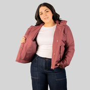 Chamarra Para Mujer Rompevientos Con Gorro Plus Size - Greenlander