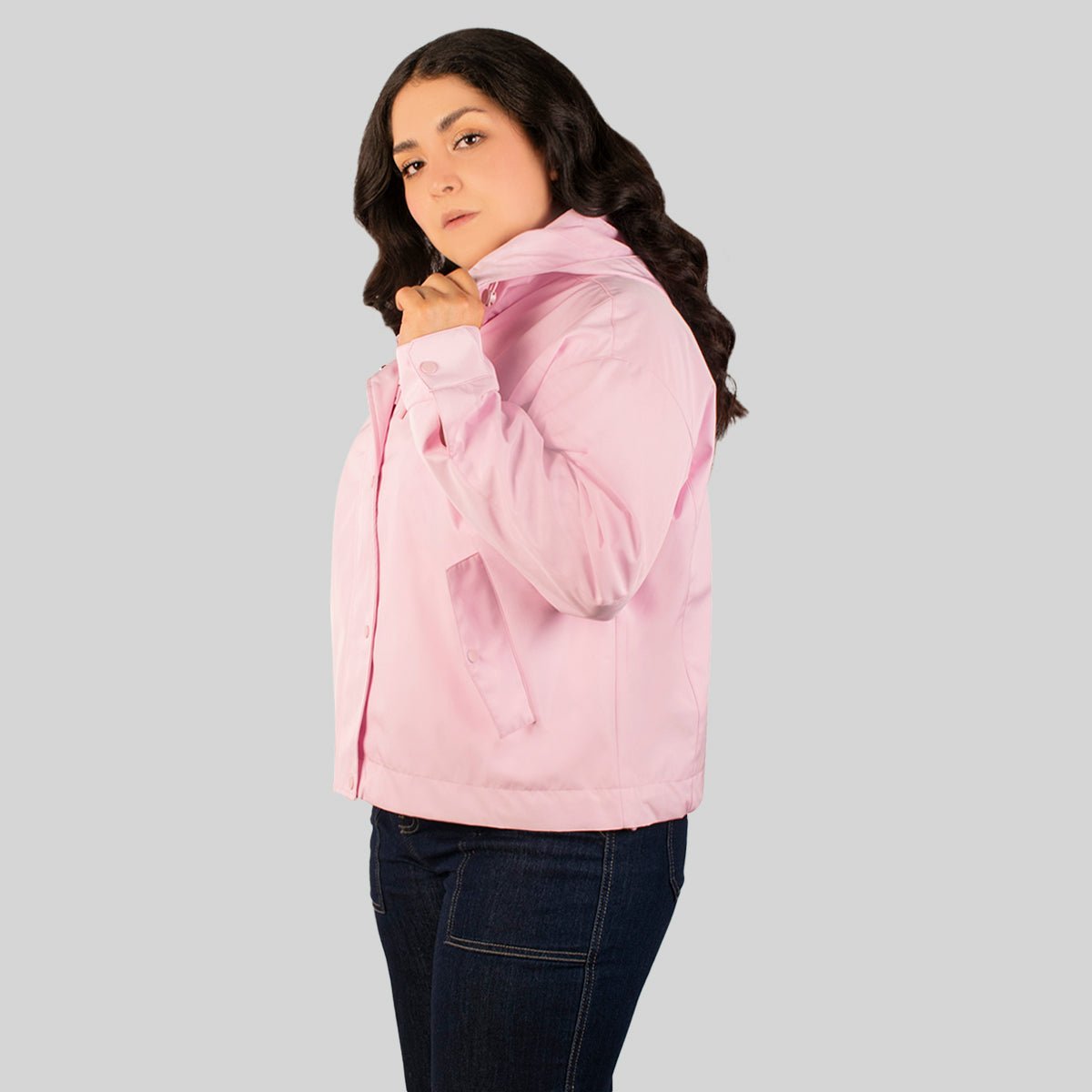 Chamarra Para Mujer Rompevientos Con Gorro Plus Size - The Original Greenlander