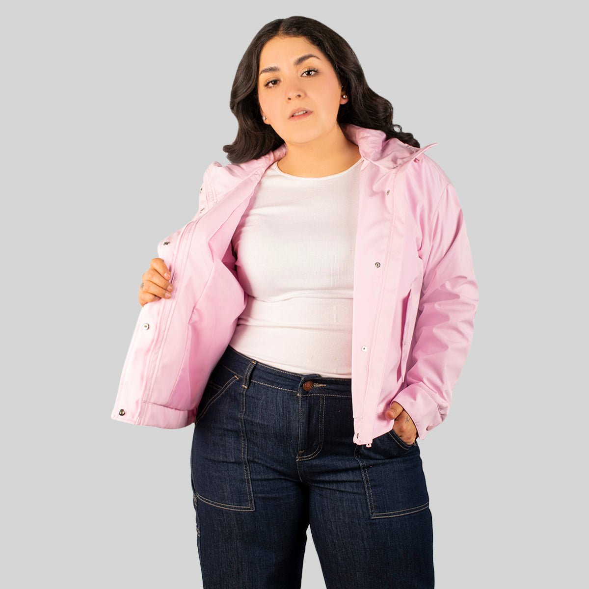 Chamarra Para Mujer Rompevientos Con Gorro Plus Size - The Original Greenlander