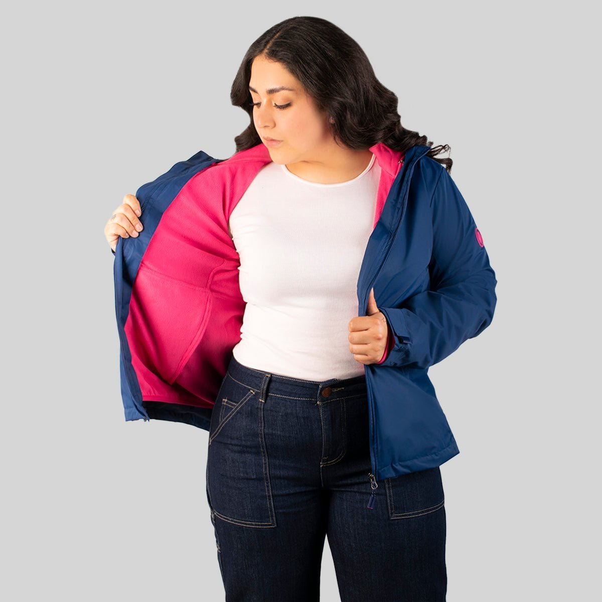 Chamarra Para Mujer Tallas Extra 2 en 1 con Fleece Desmontable Greenlander - The Original Greenlander