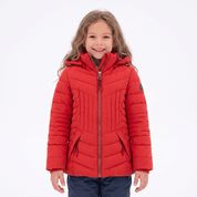 Chamarra Para Niña Capitonada Con Gorro Fijo - Greenlander
