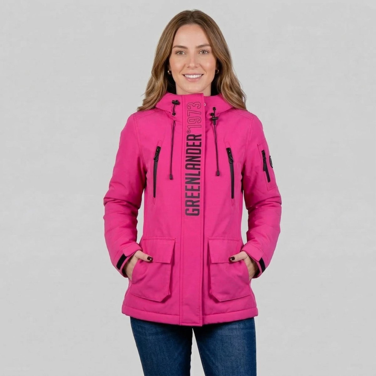 Chamarra parka para mujer con gorro ajustable y múltiples bolsas Greenlander - Greenlander