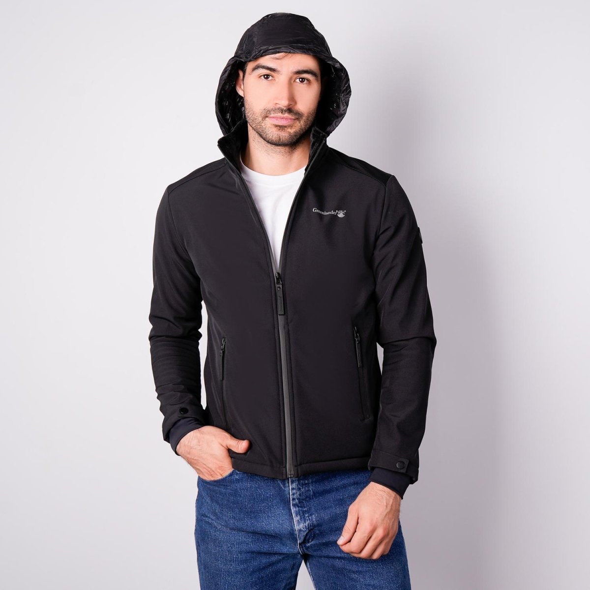Chamarra poliester para hombre con capucha Greenlander - Greenlander