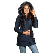 Chamarra Puffer Larga para Mujer con Gorro y Detalle de Pelo | Greenlander - Greenlander