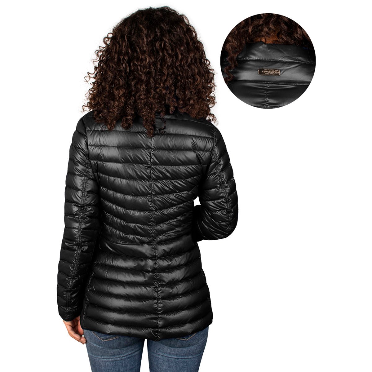 Chamarra Reversible Acolchada de Pluma para Mujer con Botones y Bolsillos | Greenlander - Greenlander