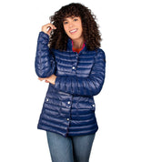 Chamarra Reversible Acolchada de Pluma para Mujer con Botones y Bolsillos | Greenlander - Greenlander