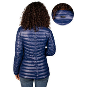 Chamarra Reversible Acolchada de Pluma para Mujer con Botones y Bolsillos | Greenlander - Greenlander
