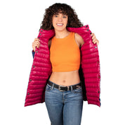 Chamarra Reversible Acolchada de Pluma para Mujer con Botones y Bolsillos | Greenlander - Greenlander