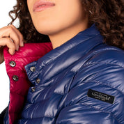 Chamarra Reversible Acolchada de Pluma para Mujer con Botones y Bolsillos | Greenlander - Greenlander