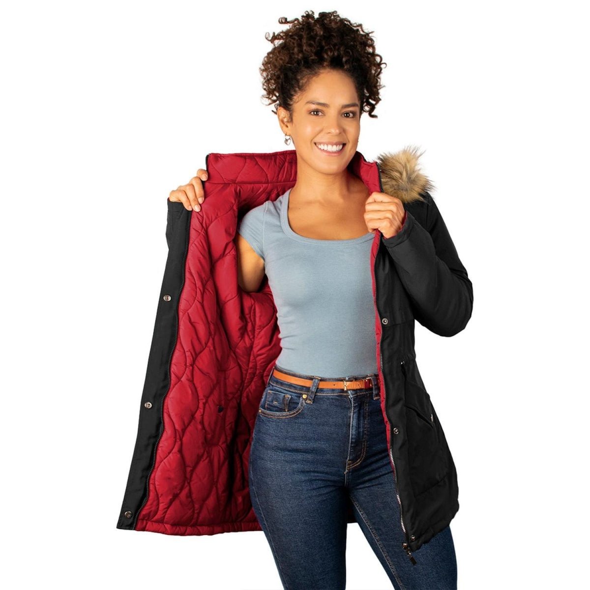 Chamarra Reversible con Capucha Mujer - Greenlander