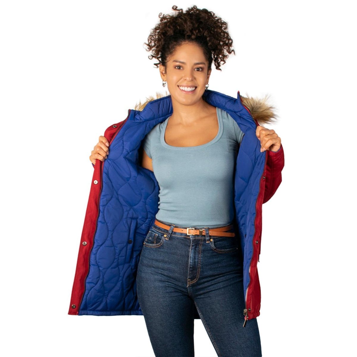 Chamarra Reversible con Capucha Mujer - Greenlander