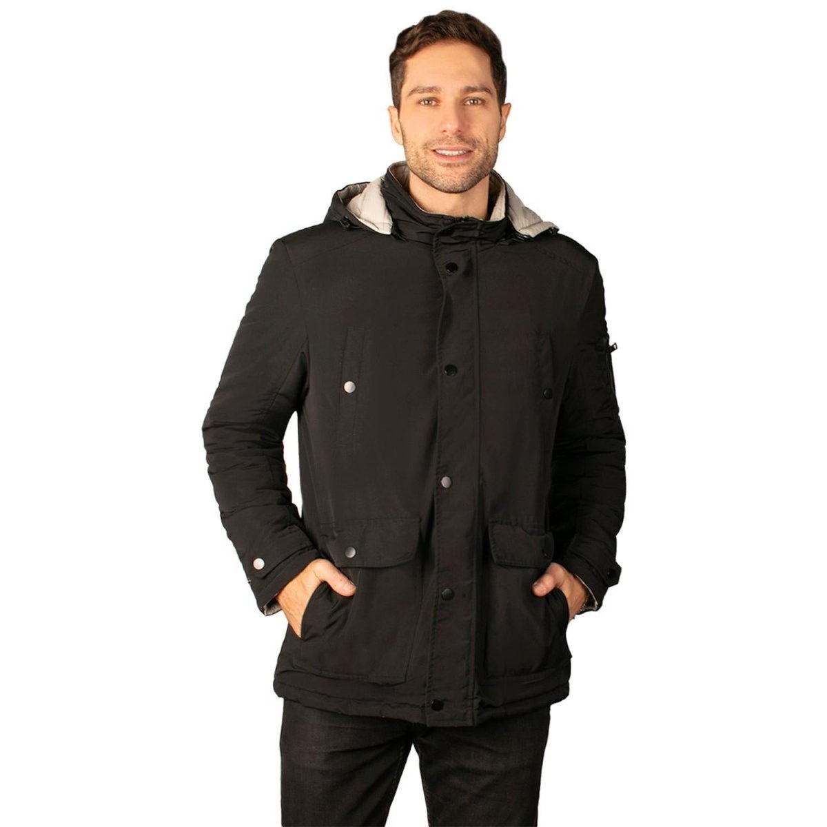 Chamarra Reversible con Gorro Desmontable Greenlander Hombre - Greenlander