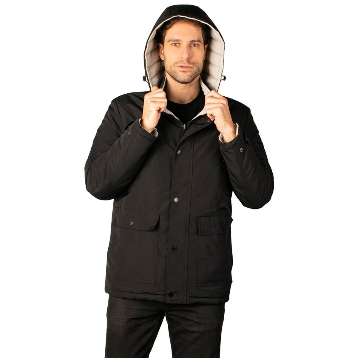 Chamarra Reversible con Gorro Desmontable Greenlander Hombre - Greenlander