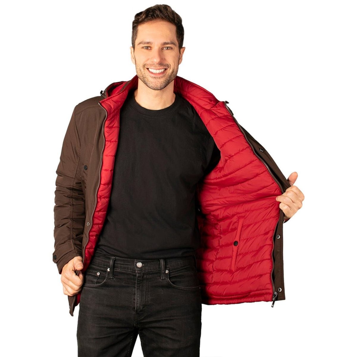 Chamarra Reversible con Gorro Desmontable Greenlander Hombre - Greenlander