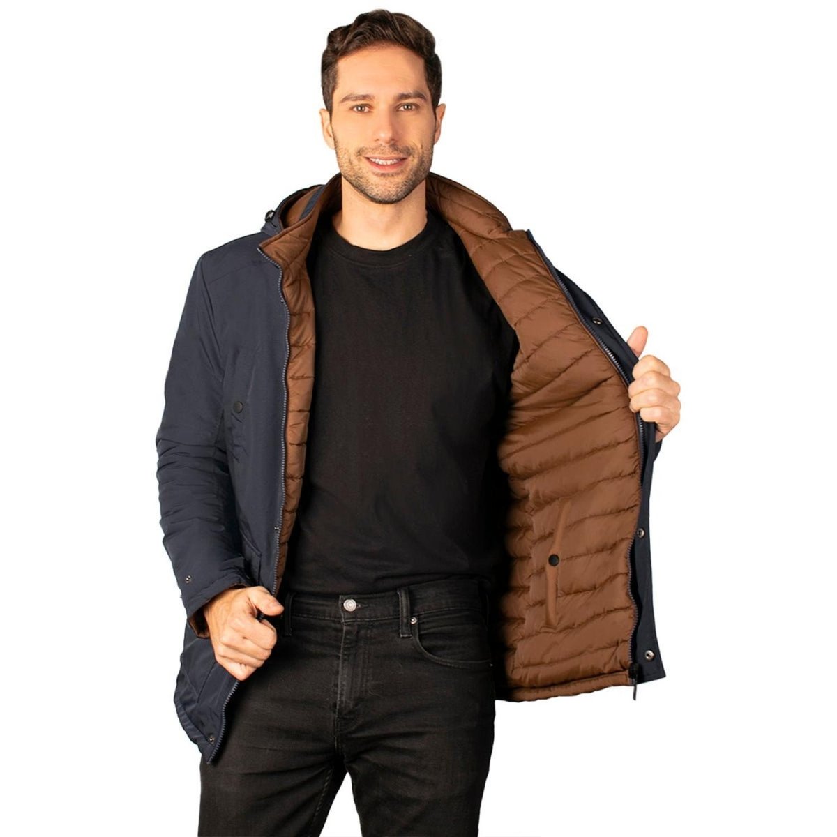 Chamarra Reversible con Gorro Desmontable Greenlander Hombre - Greenlander