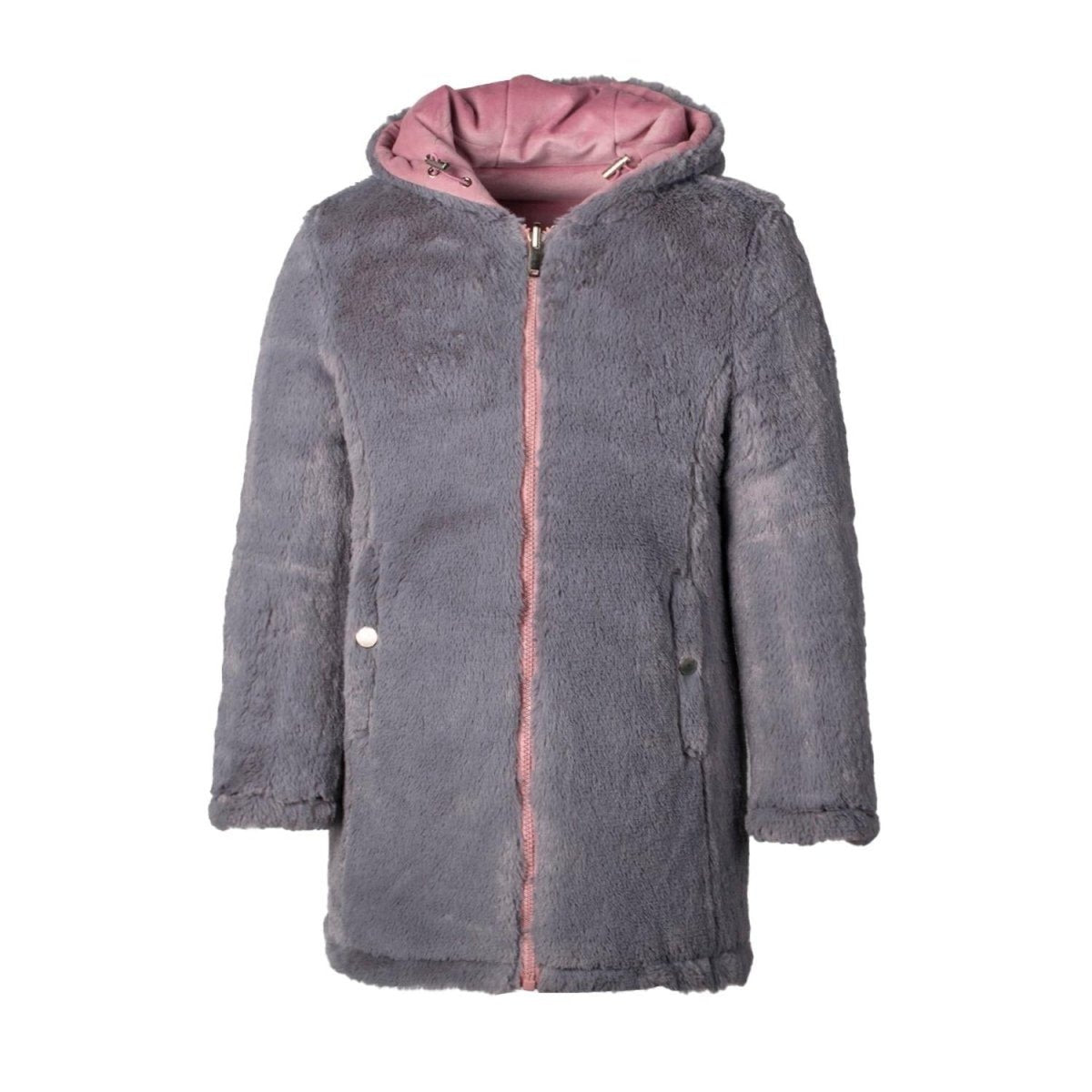 Chamarra Reversible Con Gorro Fur Niña - Greenlander
