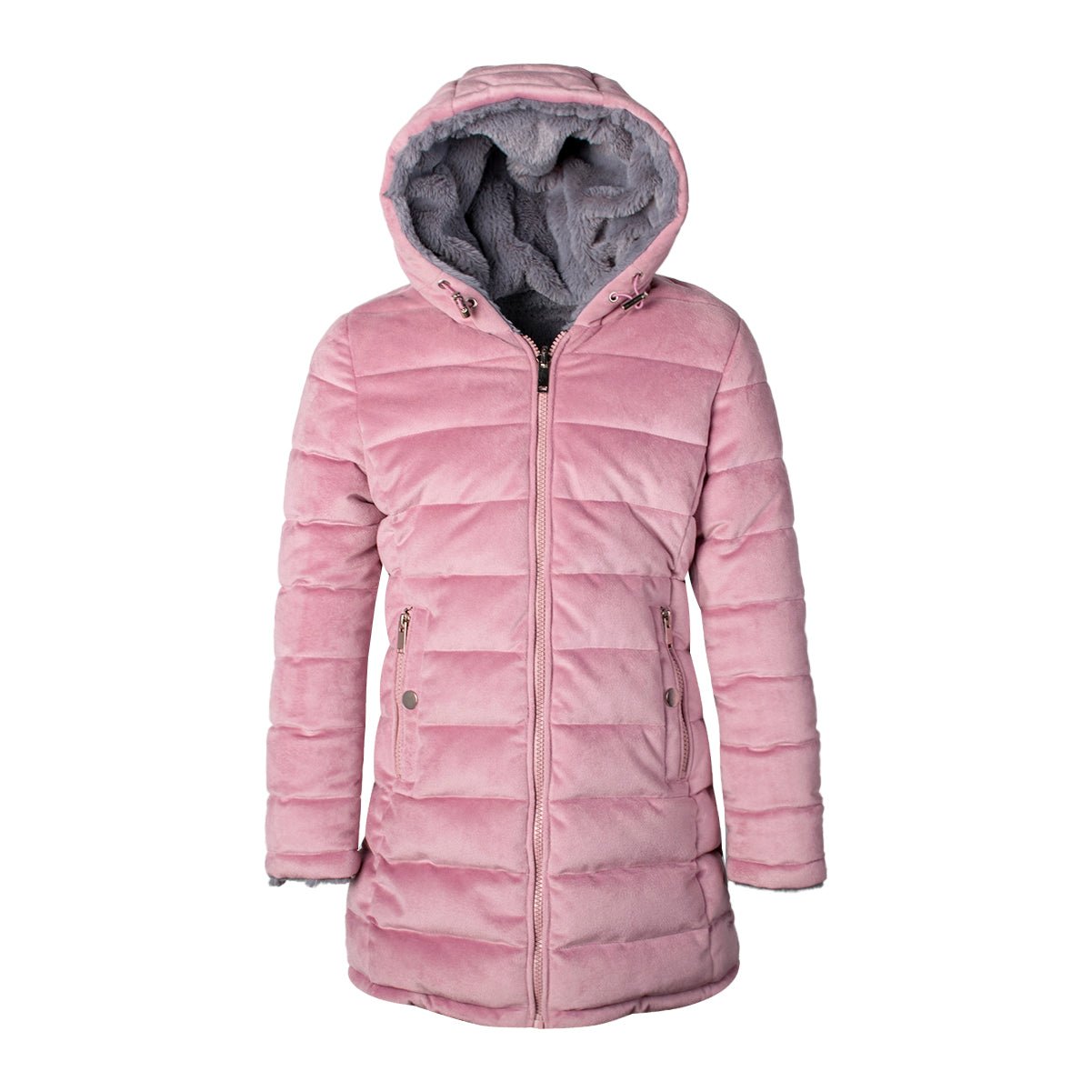 Chamarra Reversible Con Gorro Fur Niña - The Original Greenlander