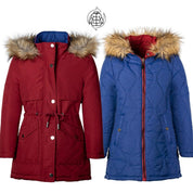 Chamarra Reversible Con Gorro Greenlander Niña - Greenlander
