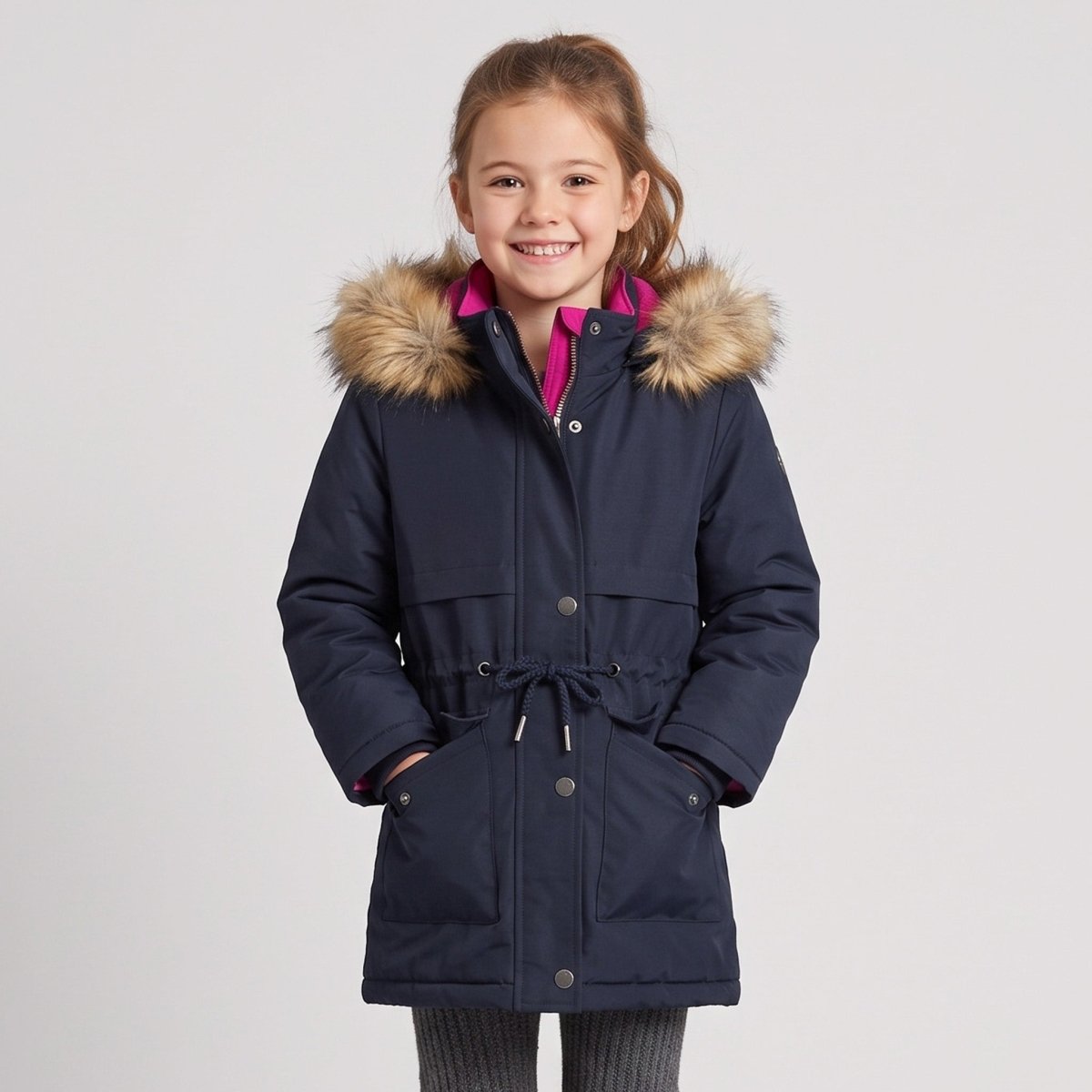 Chamarra Reversible Con Gorro Greenlander Niña - Greenlander