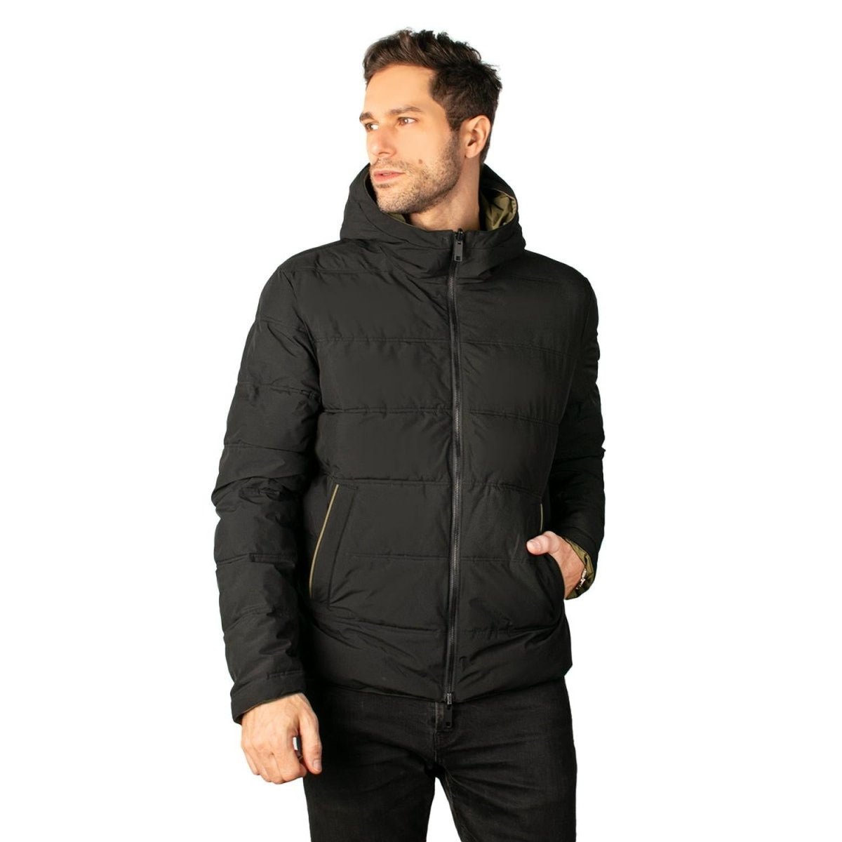 Chamarra Reversible Con Gorro Hombre - Greenlander