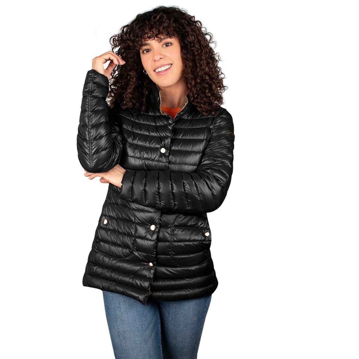 Chamarra Reversible De Pluma Mujer - Greenlander
