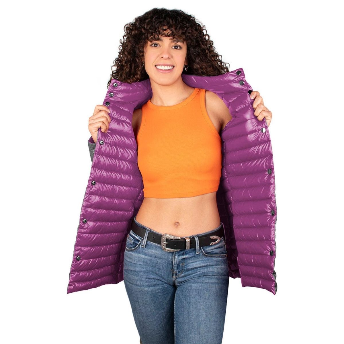 Chamarra Reversible De Pluma Mujer - Greenlander
