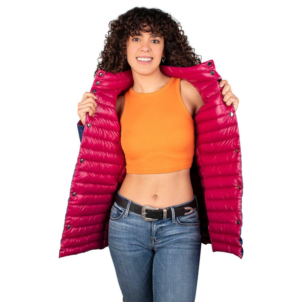 Chamarra Reversible De Pluma Mujer - Greenlander