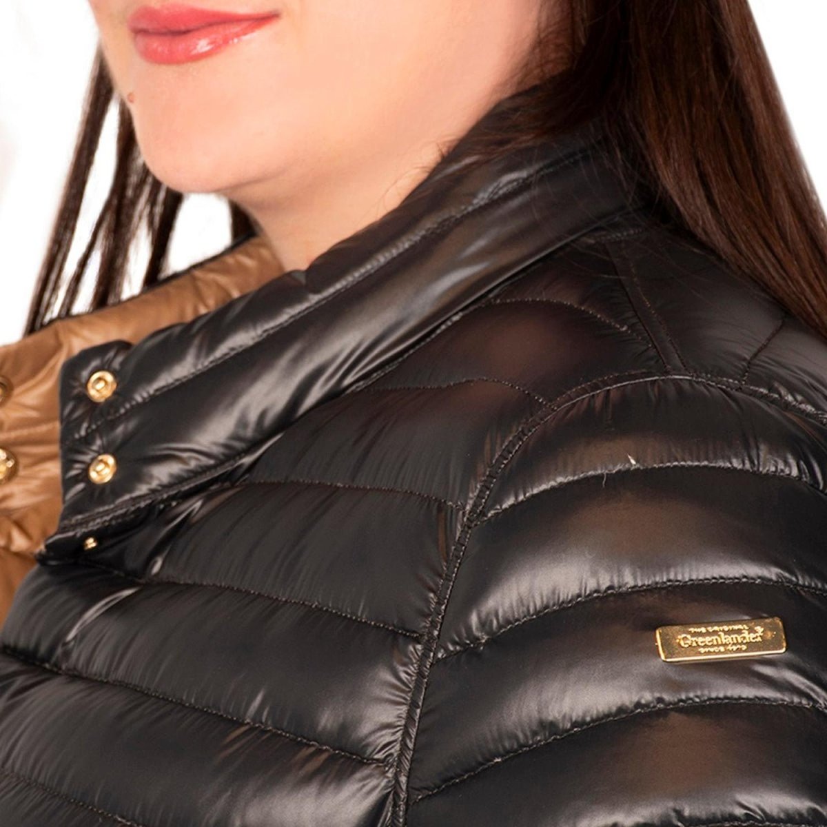 Chamarra Reversible De Pluma Mujer Plus Size - Greenlander