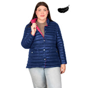 Chamarra Reversible De Pluma Mujer Plus Size - Greenlander