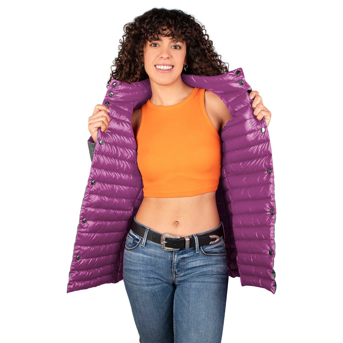 Chamarra Reversible De Pluma Mujer - The Original Greenlander