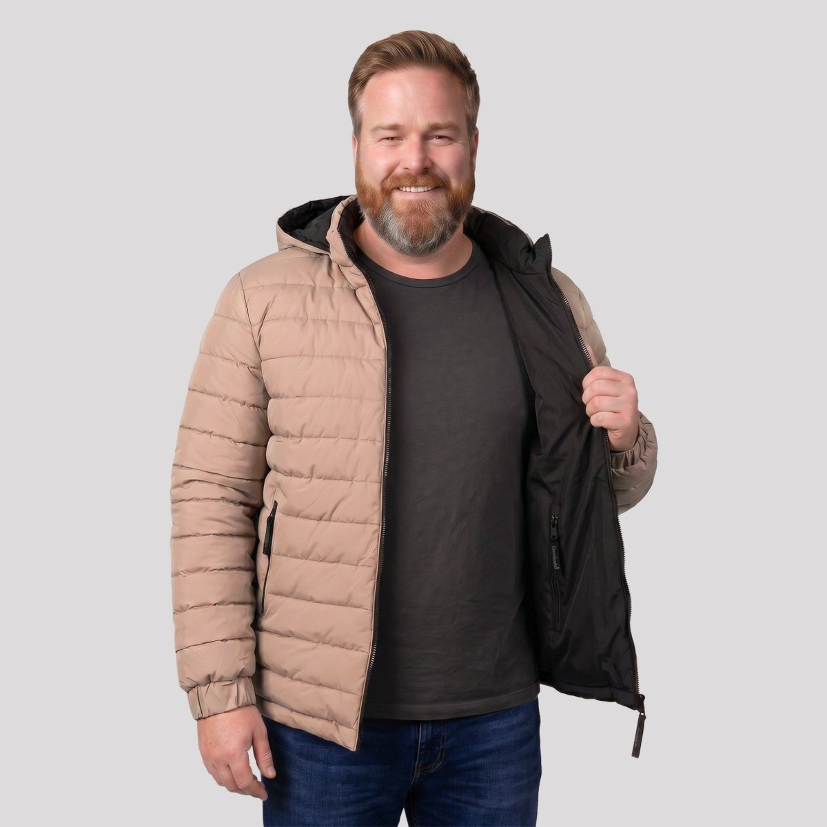 Chamarra Reversible Doble Vista Plus Size para Hombre con Capucha | Greenlander - Greenlander