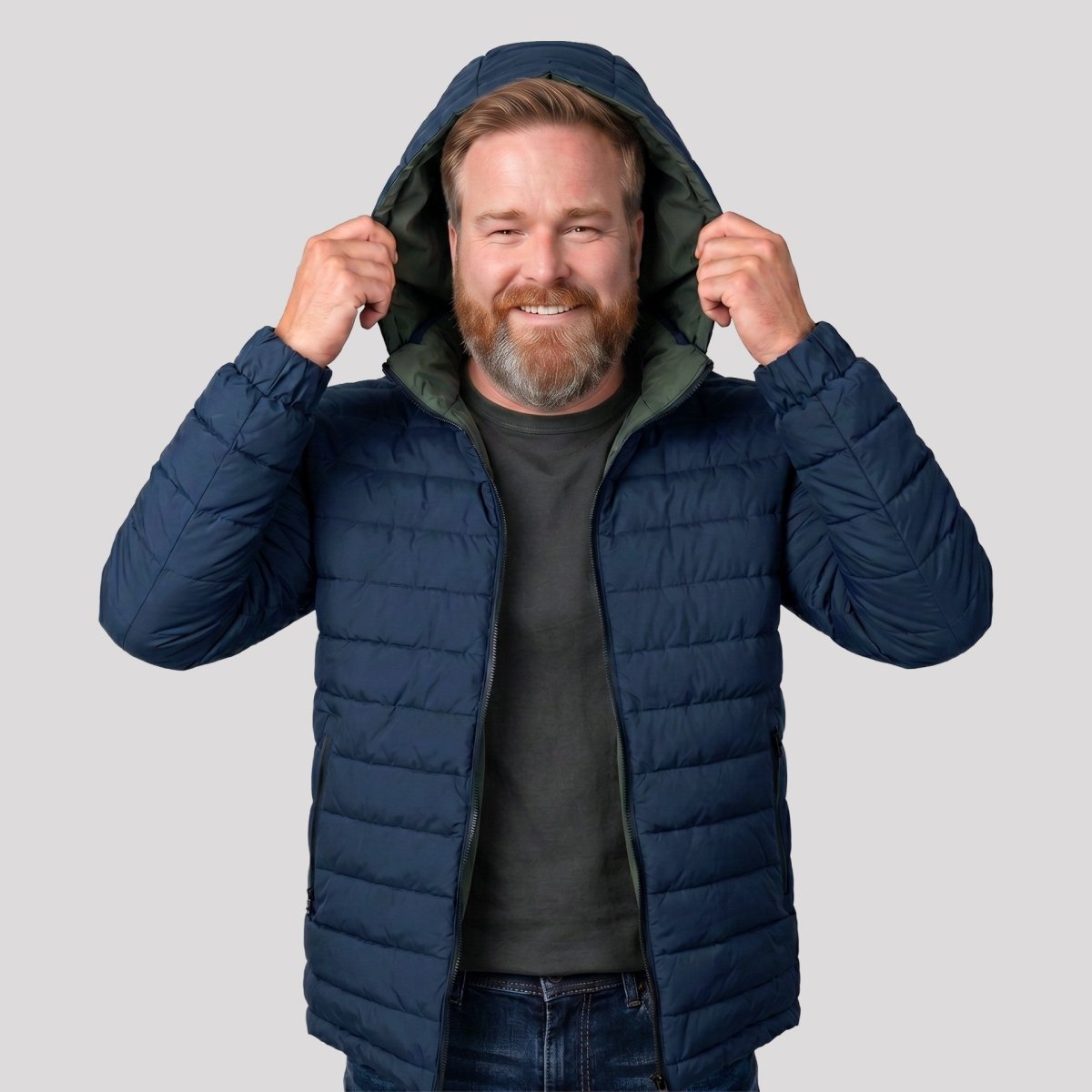 Chamarra Reversible Doble Vista Plus Size para Hombre con Capucha | Greenlander - Greenlander