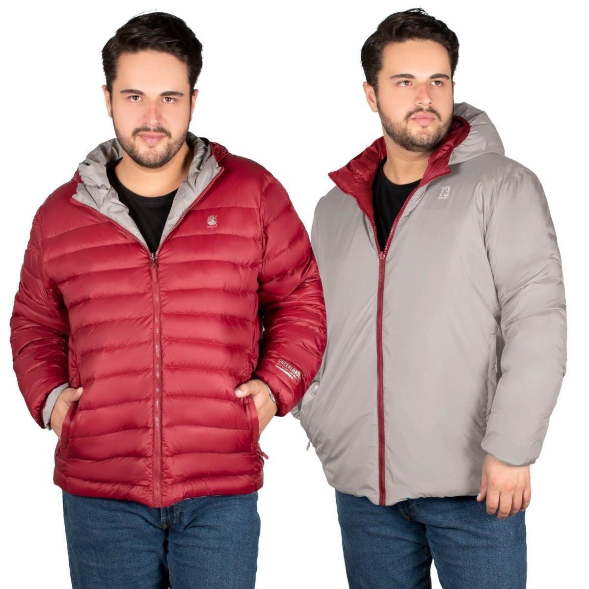 Chamarra Reversible Hombre Plus Size - Greenlander