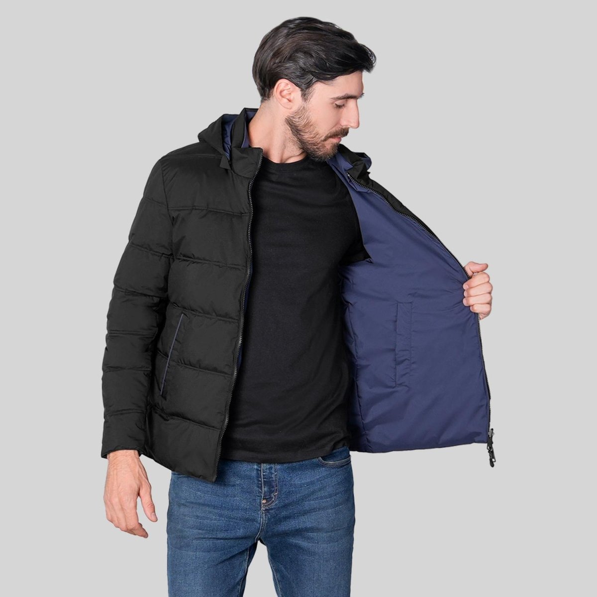 Chamarra reversible para hombre con capucha Greenlander - Greenlander
