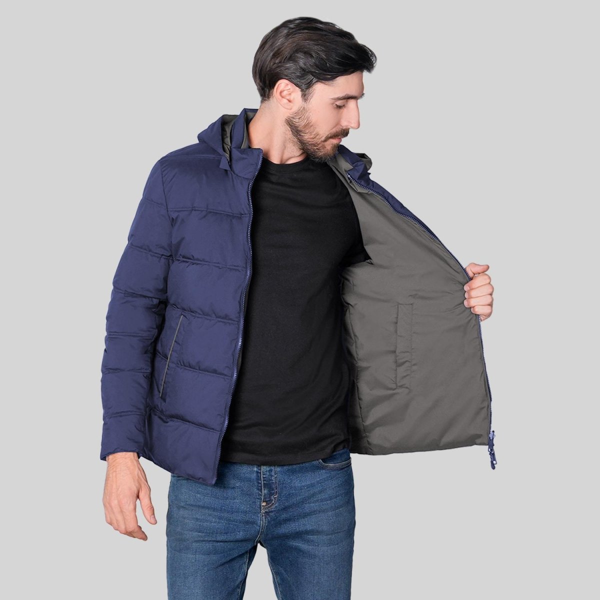 Chamarra reversible para hombre con capucha Greenlander - Greenlander