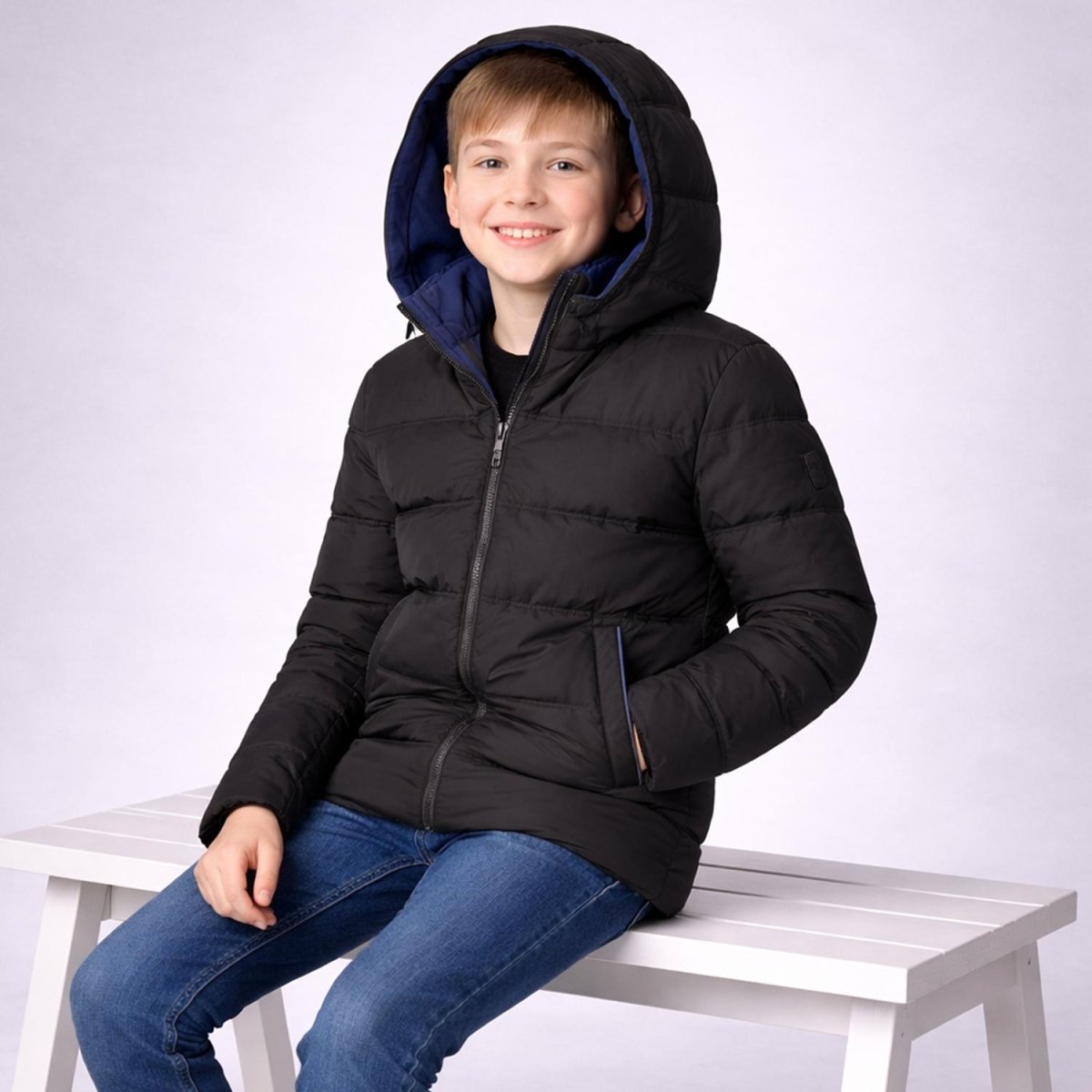 Chamarra reversible para niño con capucha Greenlander - Greenlander