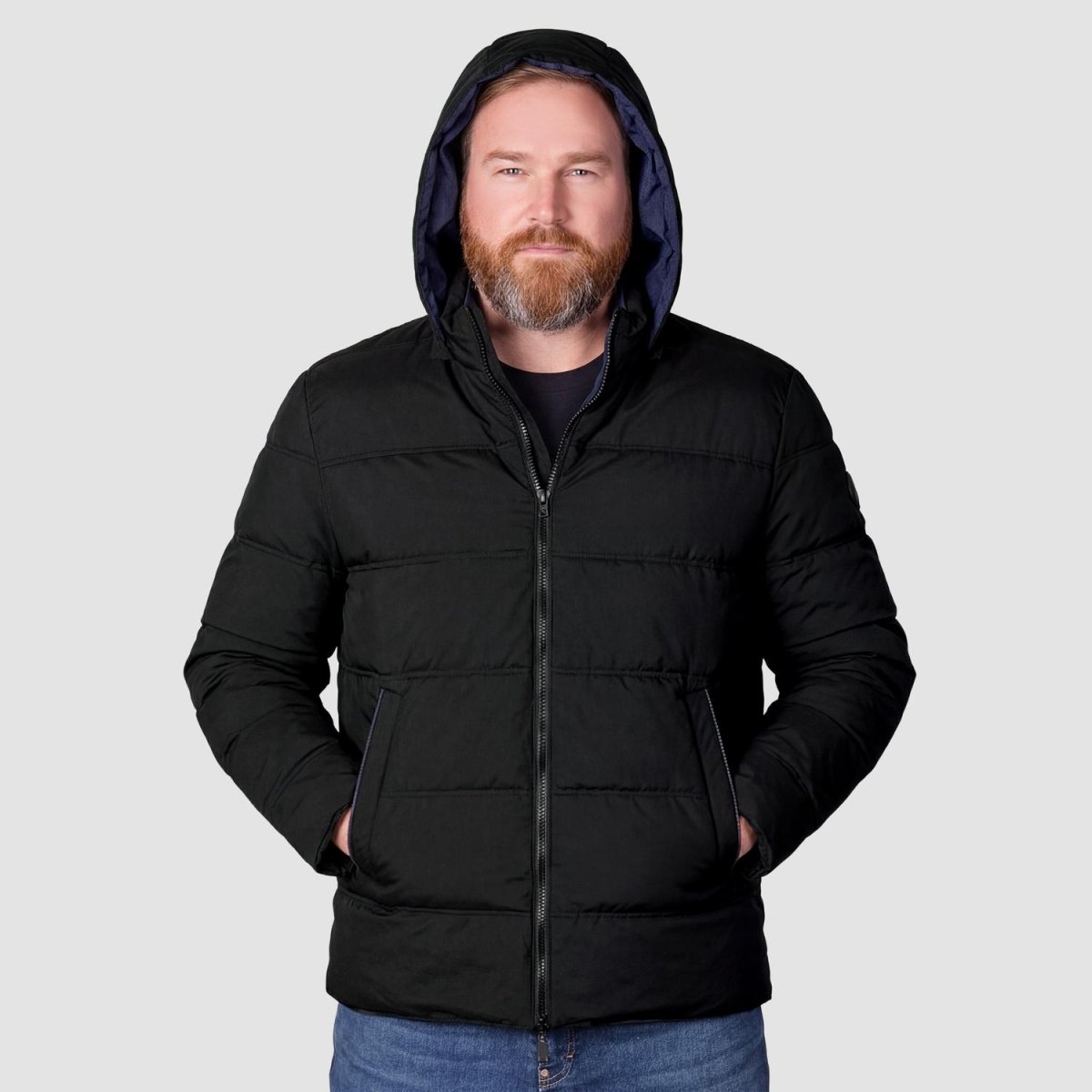 Chamarra reversible plus size para hombre con capucha Greenlander - Greenlander